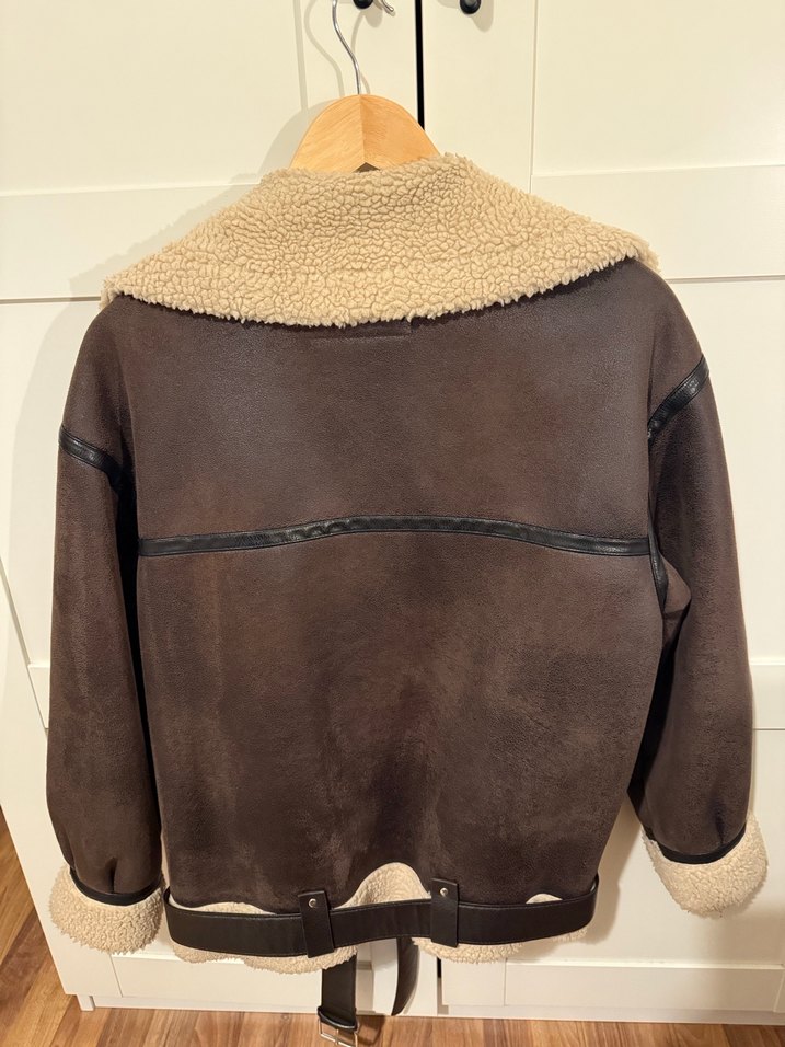 Kahverengi Kürklü Ceket - Görsel 3