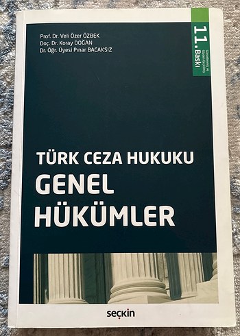 Türk Ceza Hukuku Genel Hükümler Kitabı