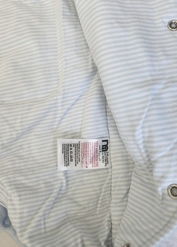 mothercare Mavi Kapüşonlu Bebek Tulumu - Görsel 3