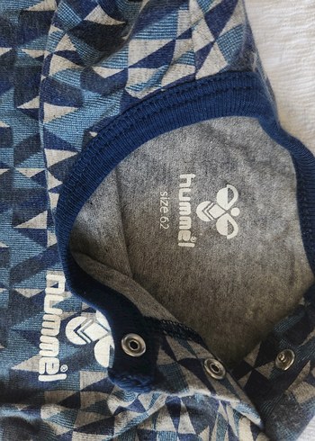 hummel Mavi Desenli  Erkek Bebek Body - Görsel 3