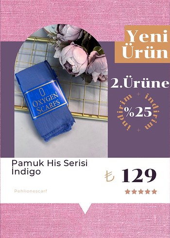 Pamuk His Serisi Rami Şal