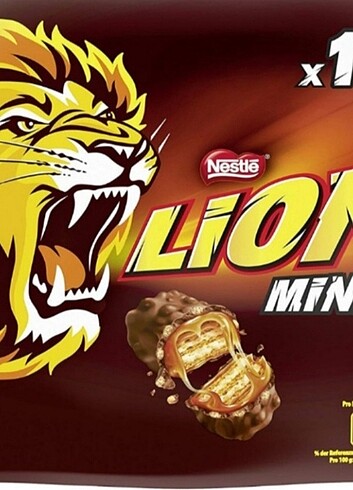 2 adet Lion mini çikolata 