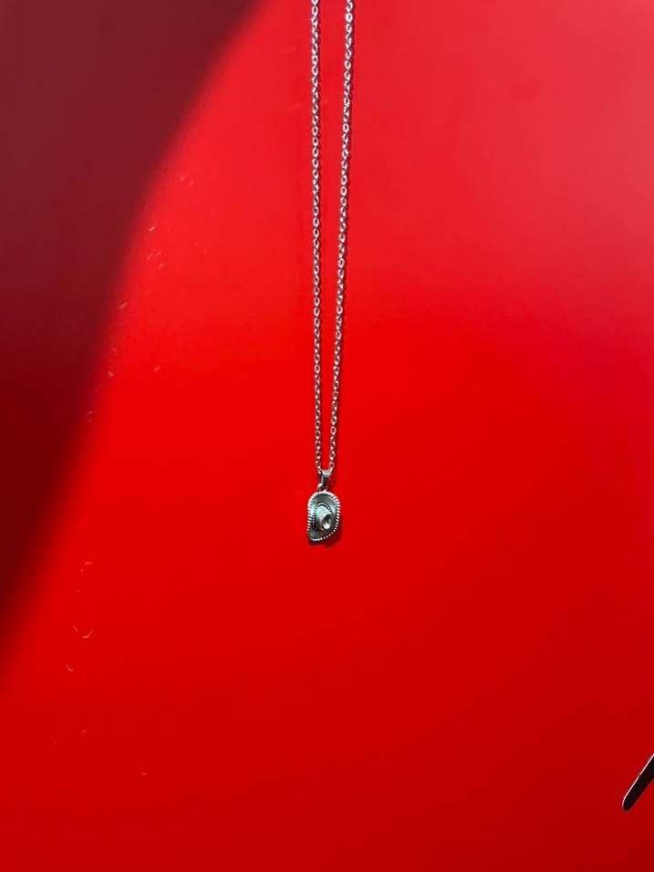 Kovboy Şapkalı Kolye Unisex - Görsel 2