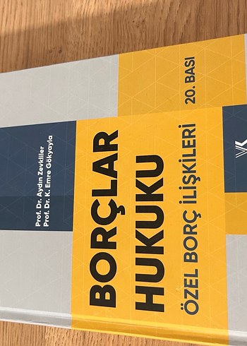 A.Zevkliler Borçlar Hukuku Özel Borç İlişkileri - 20. Baskı