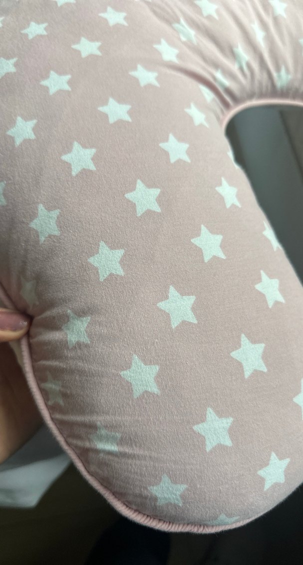 Pembe Yıldız Desenli Emzirme ve Hamile Yastığı - Görsel 2