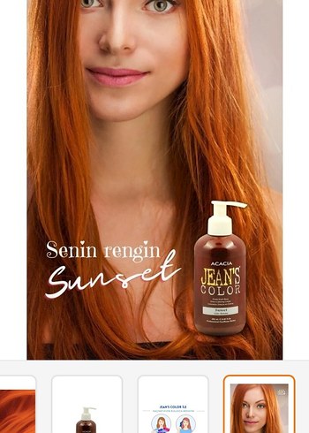 Acacia Jeans Color Sunset Saç Boyası 250 ml - Görsel 6