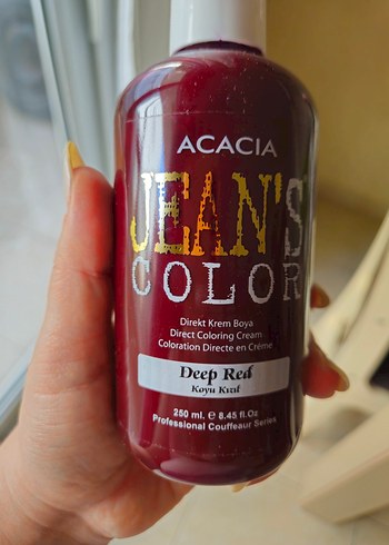 Acacia Jean's Color deep red/ Koyu Kızıl Saç Boyası 250 ml - Görsel 4