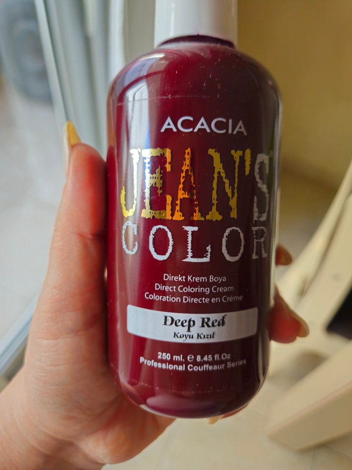 Acacia Jean's Color deep red/ Koyu Kızıl Saç Boyası 250 ml - Görsel 4