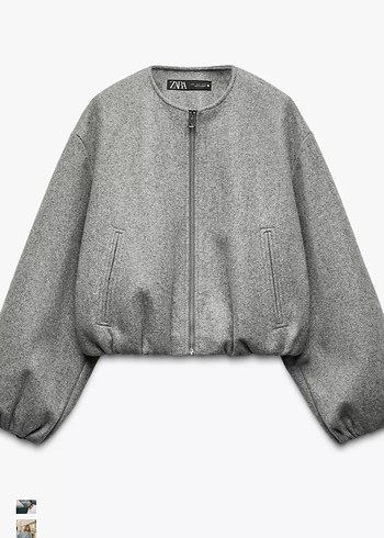Gri bomber zara ceket