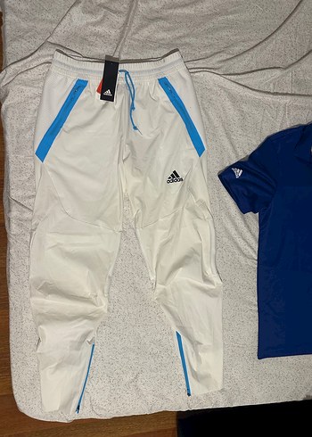 Erkek Beyaz Adidas Outdoor Sweatpants