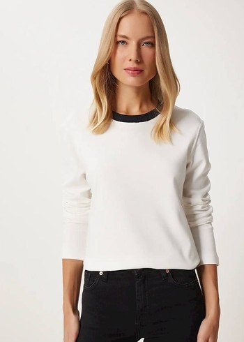 Massimo Pamuklu Uzun Kollu Sweatshirt
