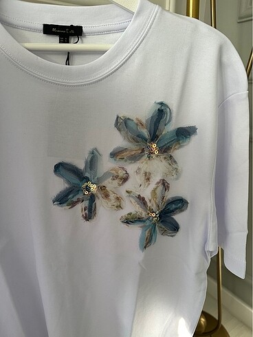 Çiçekli basic Tshirt - Görsel 6