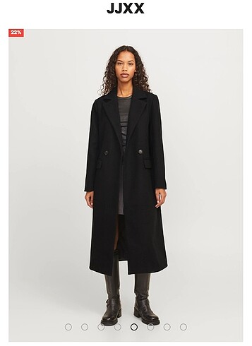 Jack Jones Siyah Yün Kaban