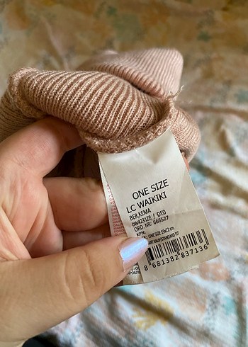Açık pembe Örgü Kadın Bere - Görsel 4
