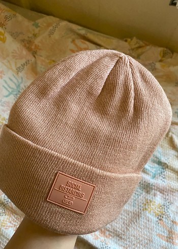 Açık pembe Örgü Kadın Bere - Görsel 3