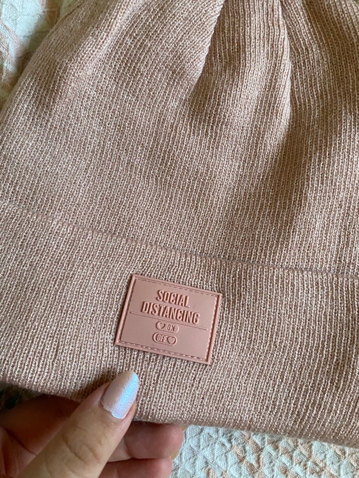 Açık pembe Örgü Kadın Bere - Görsel 2