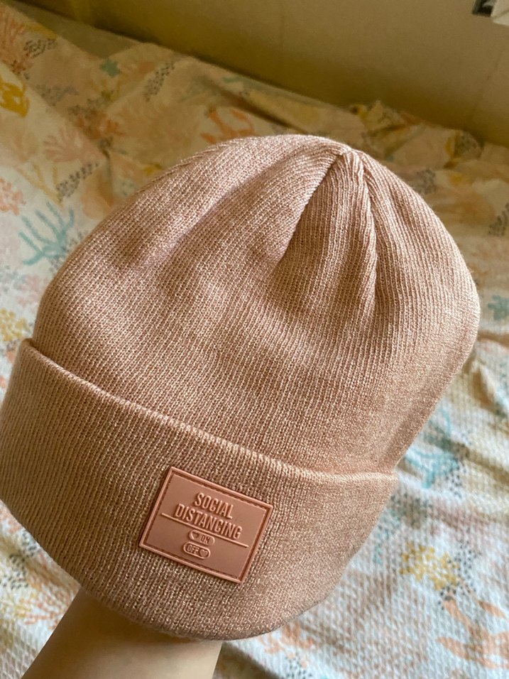 Açık pembe Örgü Kadın Bere - Görsel 3