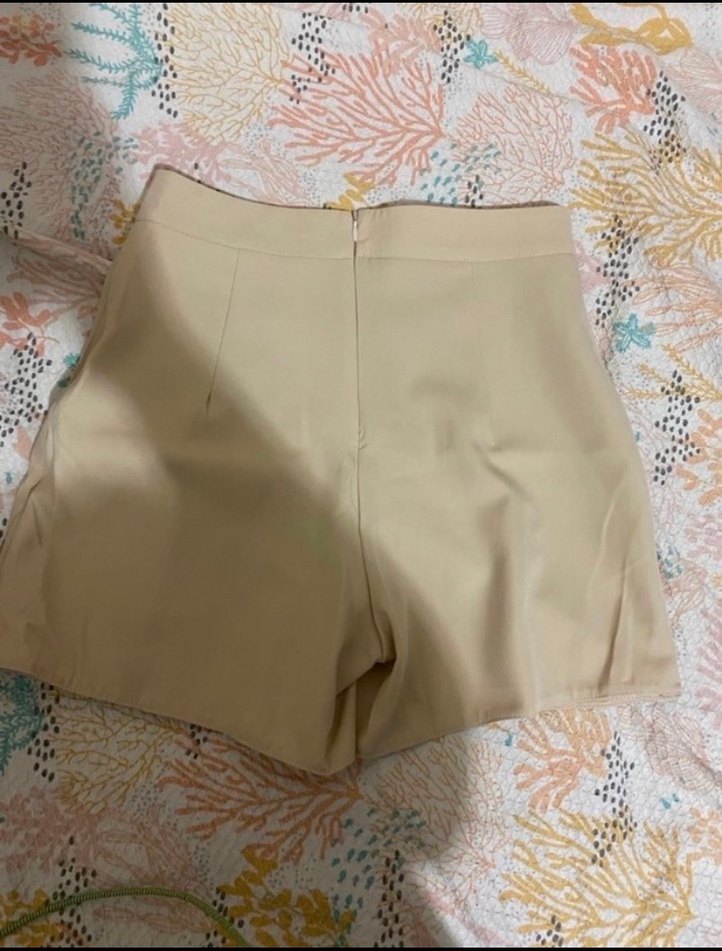 Bej Mini Pilili Kadın Etek - Görsel 5