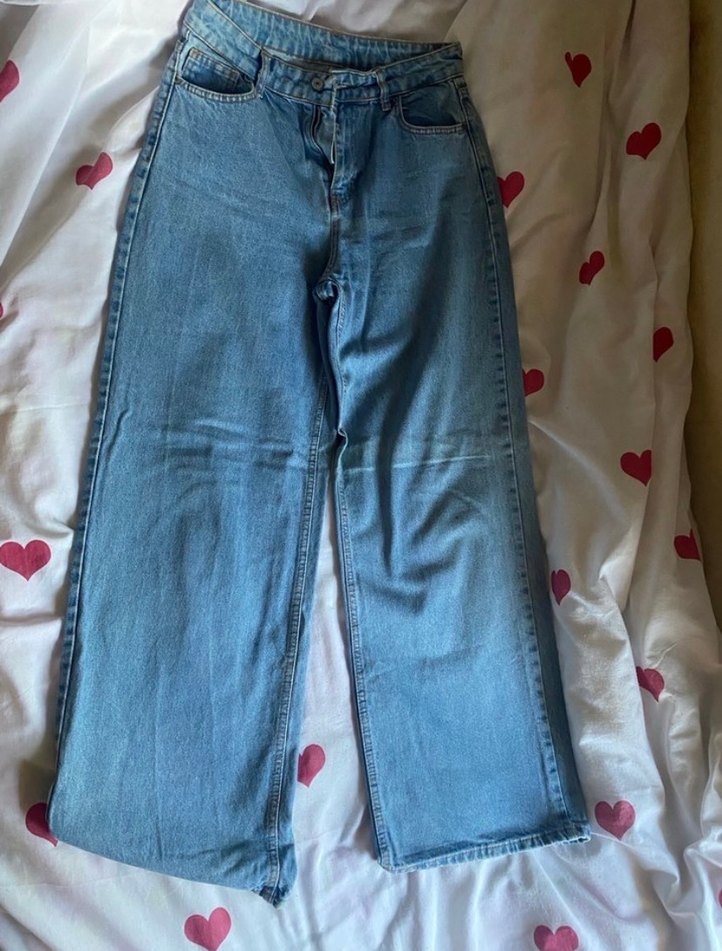 Mavi Midi Boy Salaş Kadın Kot Pantolon - Görsel 2