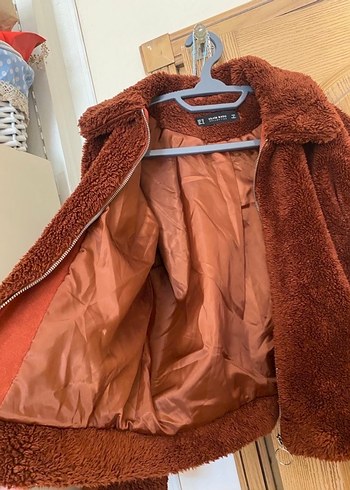 Kahverengi Kürklü Midi Kadın Mont - Görsel 7