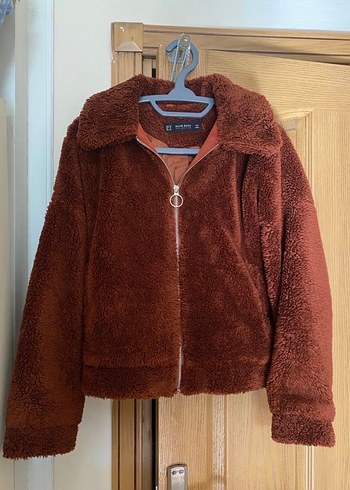 Kahverengi Kürklü Midi Kadın Mont - Görsel 4