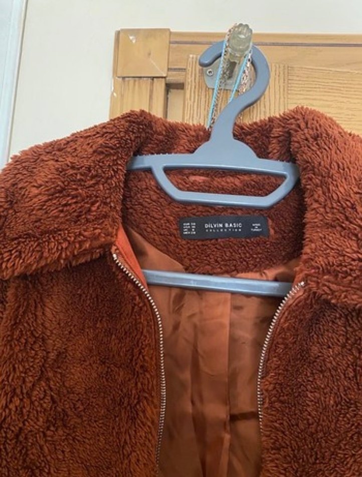 Kahverengi Kürklü Midi Kadın Mont - Görsel 3