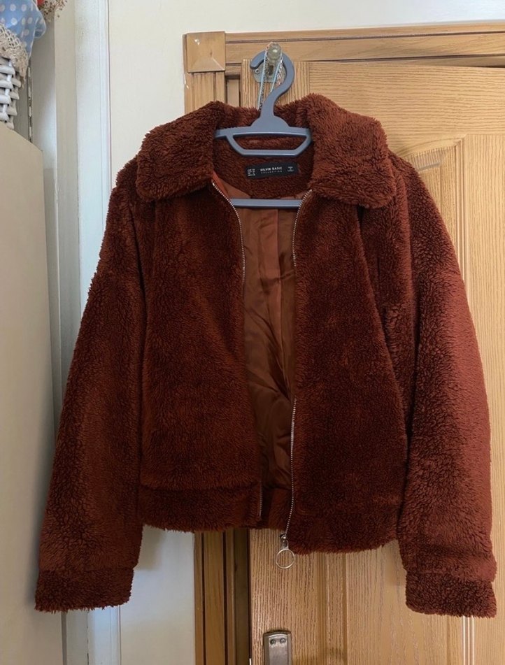 Kahverengi Kürklü Midi Kadın Mont - Görsel 2