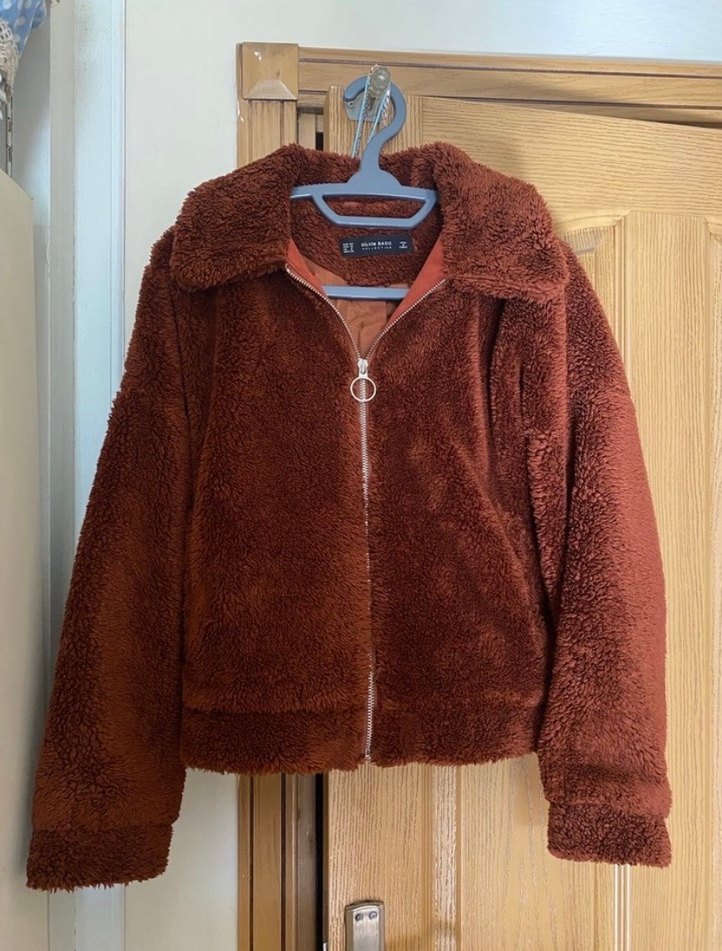 Kahverengi Kürklü Midi Kadın Mont - Görsel 4