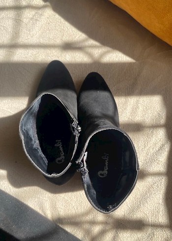 Kahverengi Leopar Topuklu Süet Kadın Bot - Görsel 5