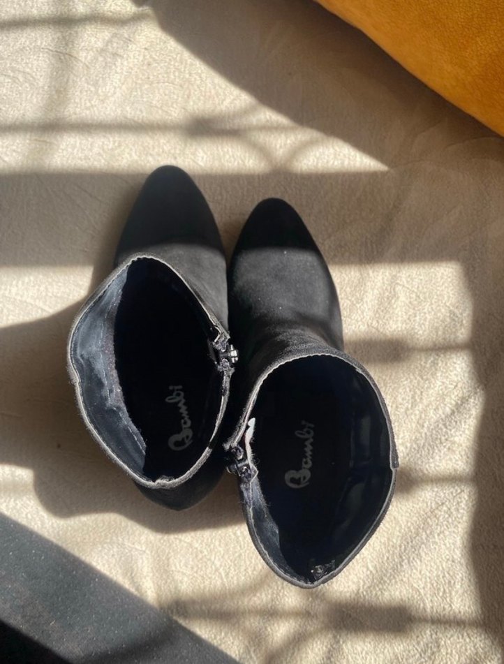 Kahverengi Leopar Topuklu Süet Kadın Bot - Görsel 5