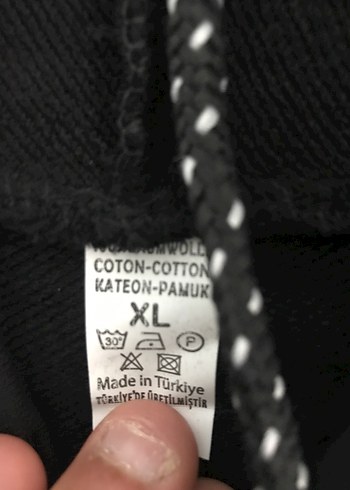 Siyah Kapüşonlu Nike Sweatshirt - Görsel 2