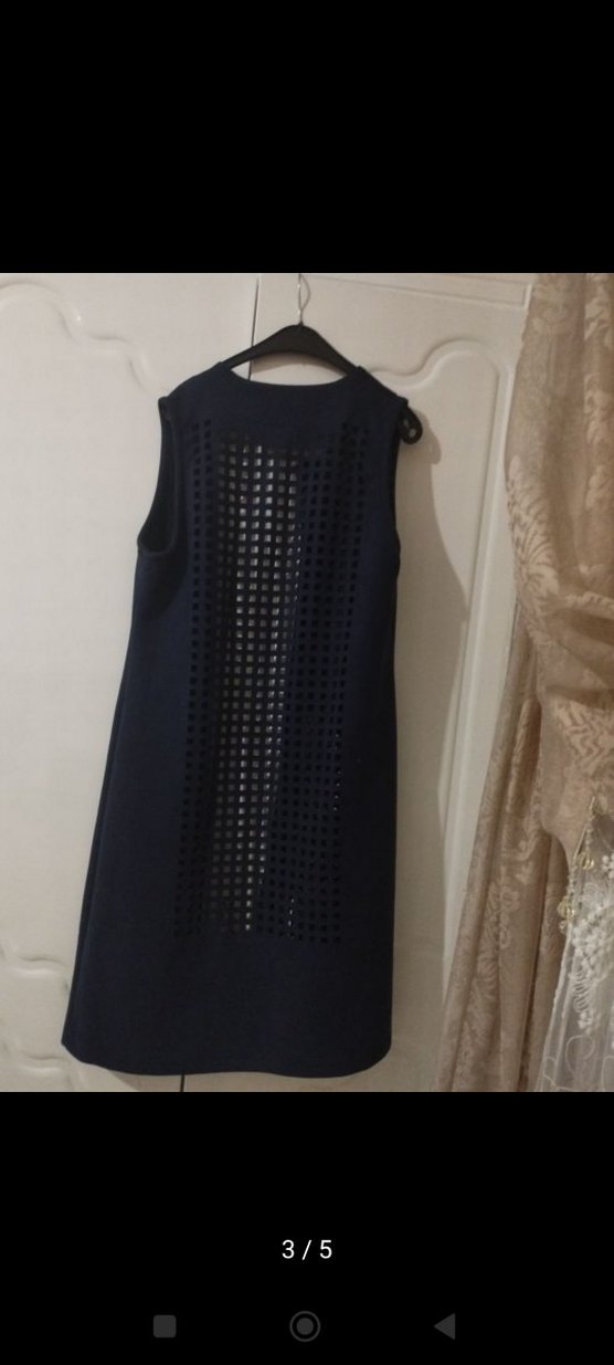 kadın lacivert hirka - Görsel 2