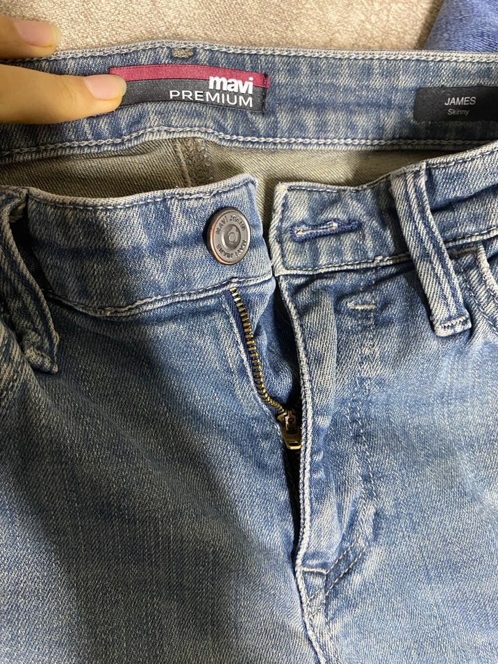 Mavi erkek Jean - Görsel 5