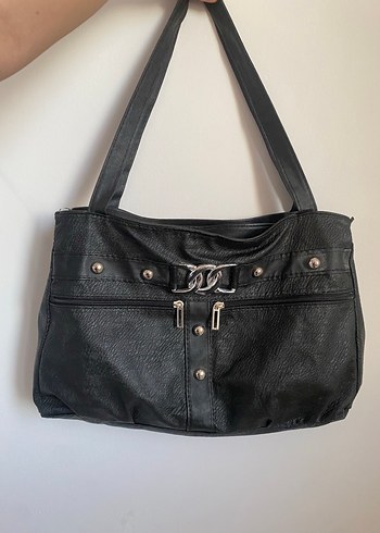 Vintage Siyah Kol Çantası