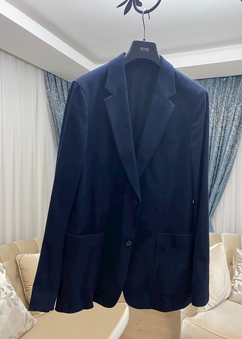 Hugo Boss Düğmeli Lacivert Erkek Takım Elbise Ceketi