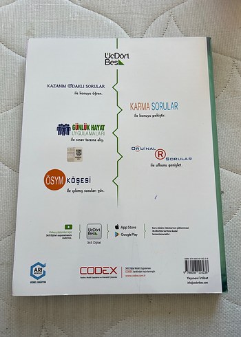 ÜçDörtBeş Yayınları - TYT Fizik Soru Bankası