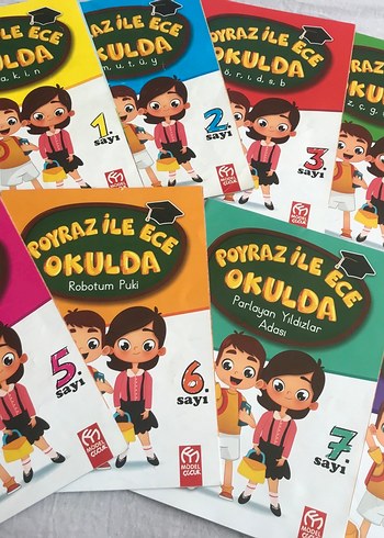 Poyraz ile Ece Okulda 1-7. Sayı Çocuk Kitapları