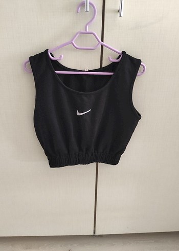 Nike Siyah Spor Crop Top