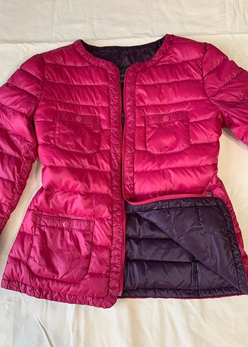 Benetton BENETTON kaz tüyü Pembe Kadın Mont