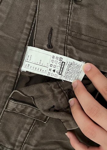 Decathlon Gri Kahverengi Eskitmeli Denim Pantolon