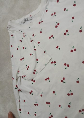 Çocuk Kiraz Desenli Tshirt - Görsel 4