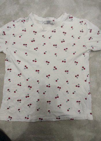 Çocuk Kiraz Desenli Tshirt - Görsel 2