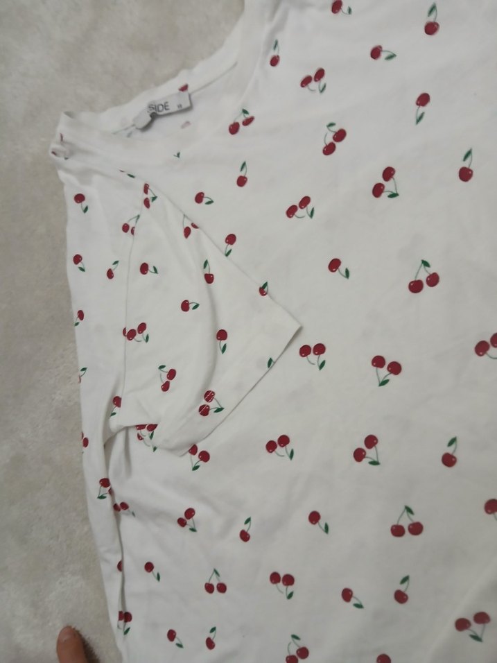 Çocuk Kiraz Desenli Tshirt - Görsel 4