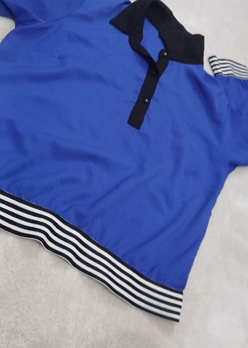 Mavi Uzun Kollu Kız Gömlek - Görsel 3