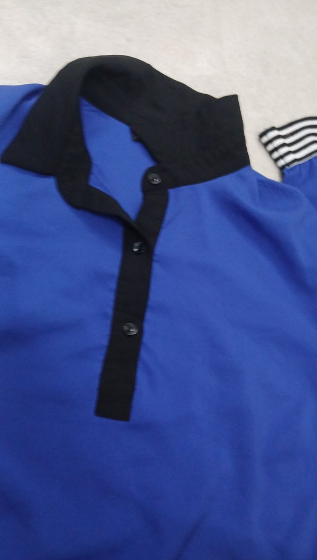 Mavi Uzun Kollu Kız Gömlek - Görsel 2