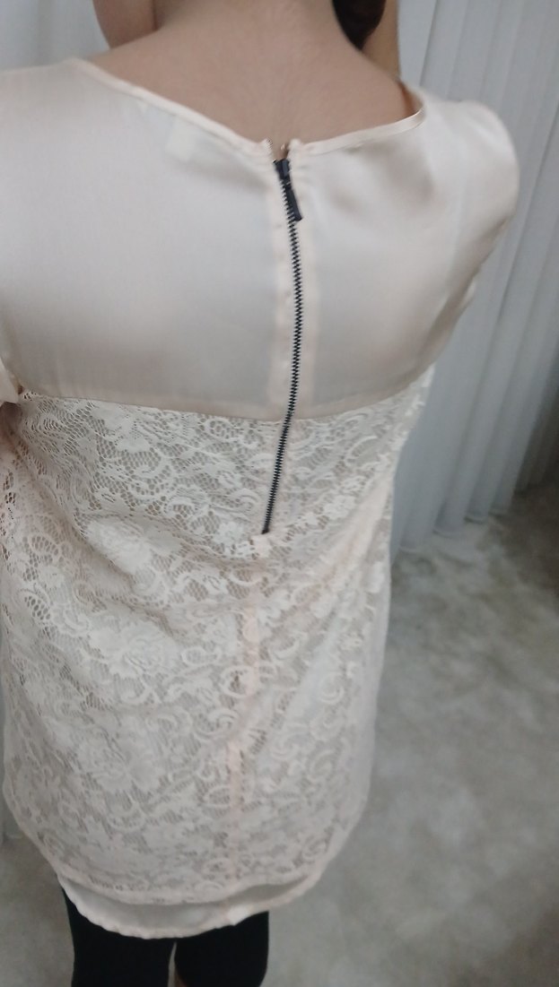 Dantel Detaylı Toz Pembe Mini Elbise - Görsel 2