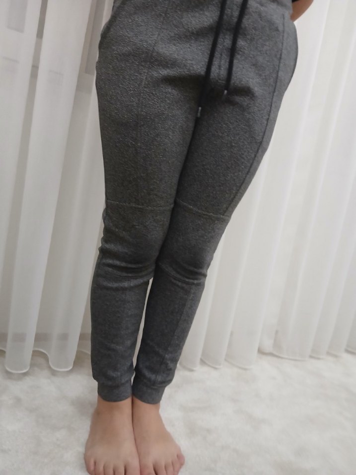 Gri Rahat Kesim Kadın Eşofman Altı - Görsel 5