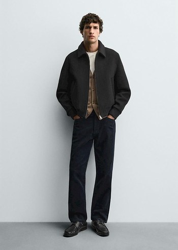 Zara sıfır origins özel seri manteco yünlü ceket L beden - Görsel 4