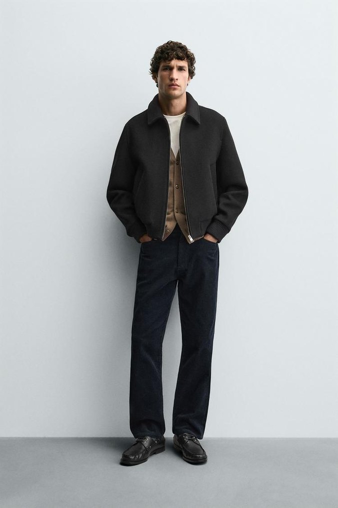 Zara sıfır origins özel seri manteco yünlü ceket L beden - Görsel 4