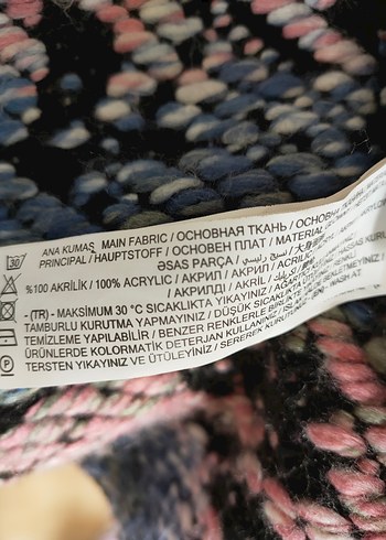 Uzun Bağlama Desenli Bohem Hırka - Görsel 6